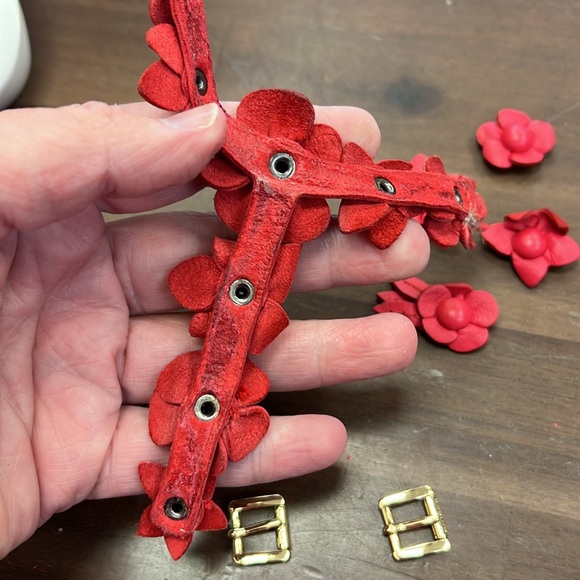 Michael Kors Leather Flowers and Hardware - Picture 2 of 3